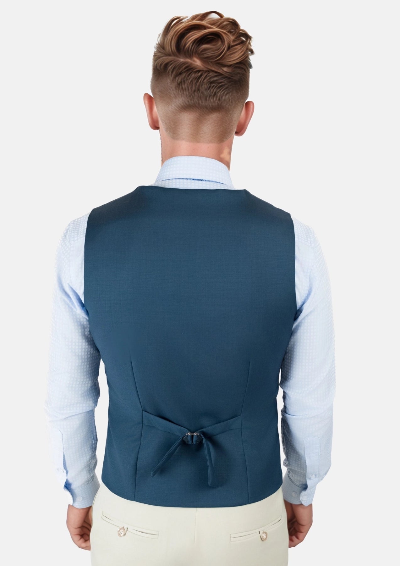 Aegean Blue Vest - SARTORO