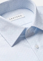 Air Blue Microcheck Shirt - SARTORO352