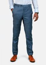 Air Force Blue Prince of Wales Pants - SARTORO