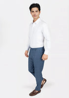Air Force Blue Prince of Wales Pants - SARTORO107