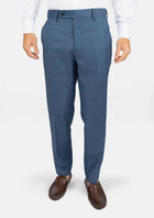 Air Force Blue Prince of Wales Pants - SARTORO545