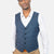 Air Force Blue Prince of Wales Vest - SARTORO
