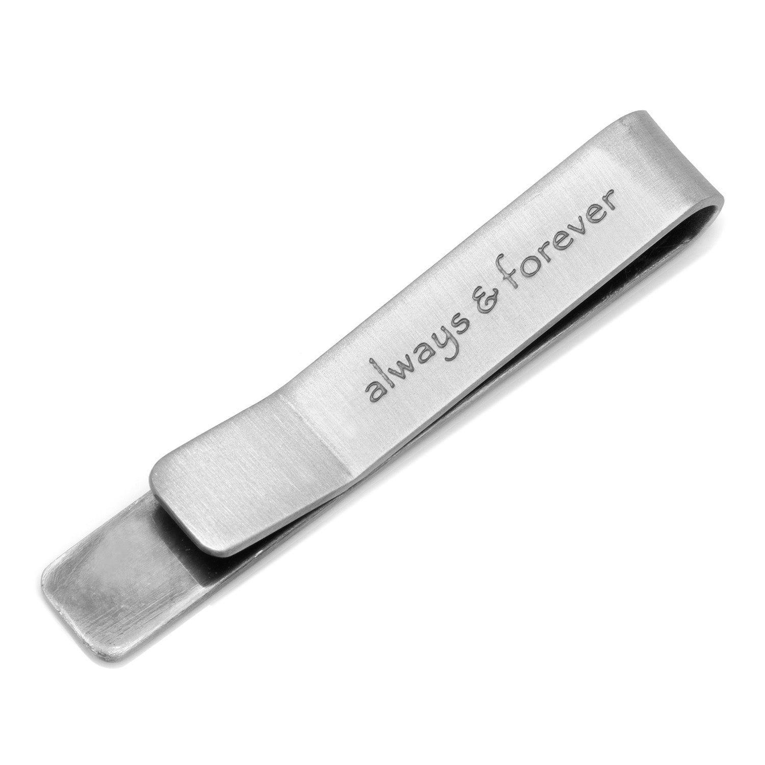 Always and Forever Hidden Message Tie Bar - SARTORO475