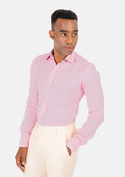 Amaranth Pink Linen Shirt - SARTORO849