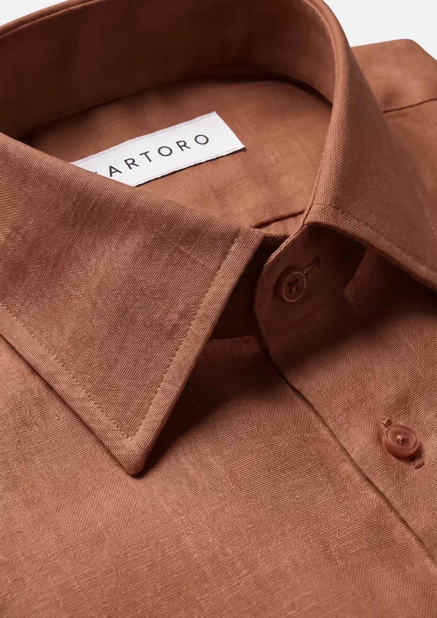 Amber Brown Linen Shirt866