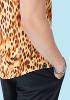 Amber Leopard Silk Shirt - SARTORO874