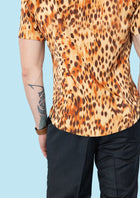 Amber Leopard Silk Shirt - SARTORO130
