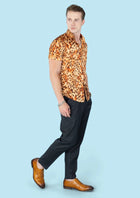Amber Leopard Silk Shirt - SARTORO148