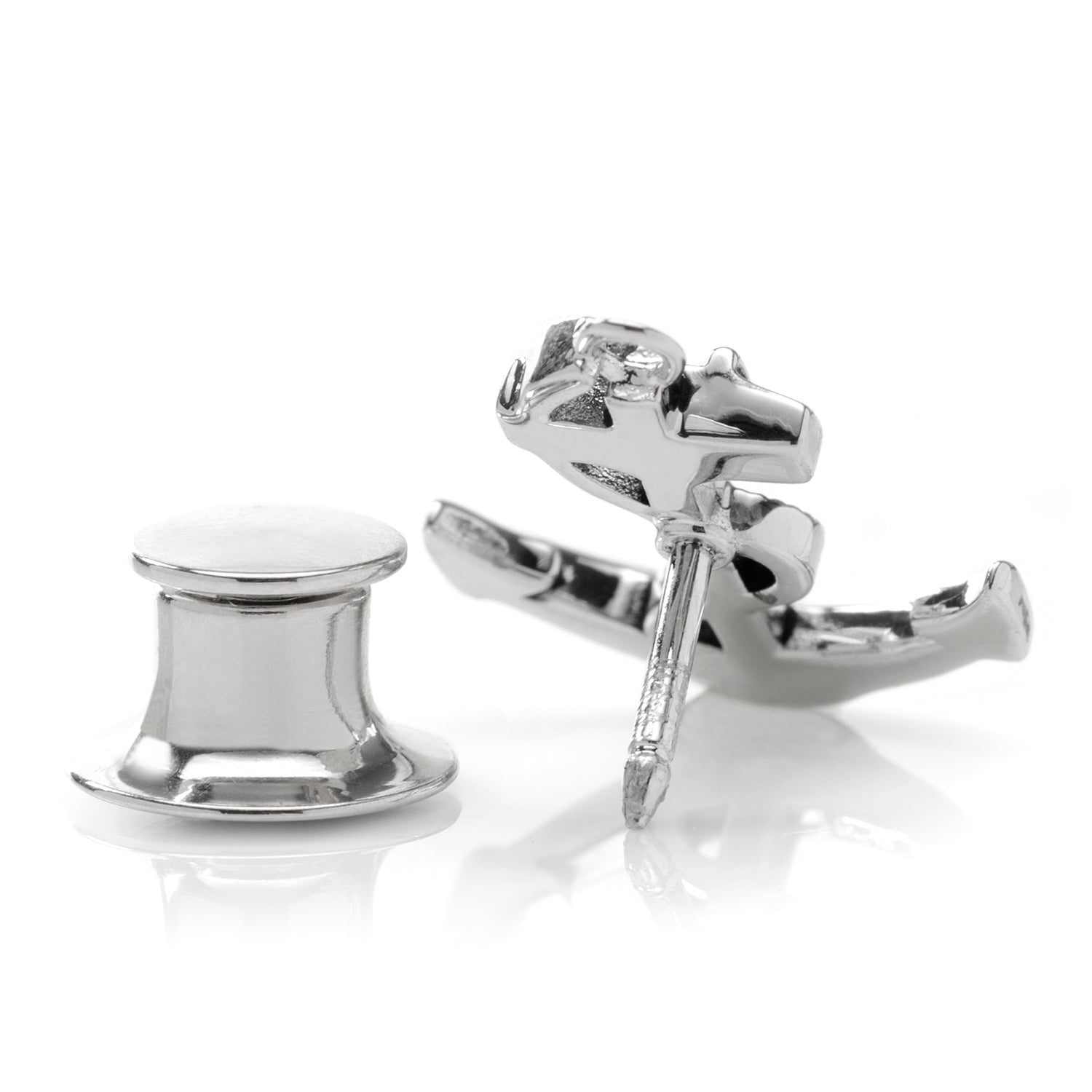 Anchor Sterling Silver 3D Lapel Pin - SARTORO796