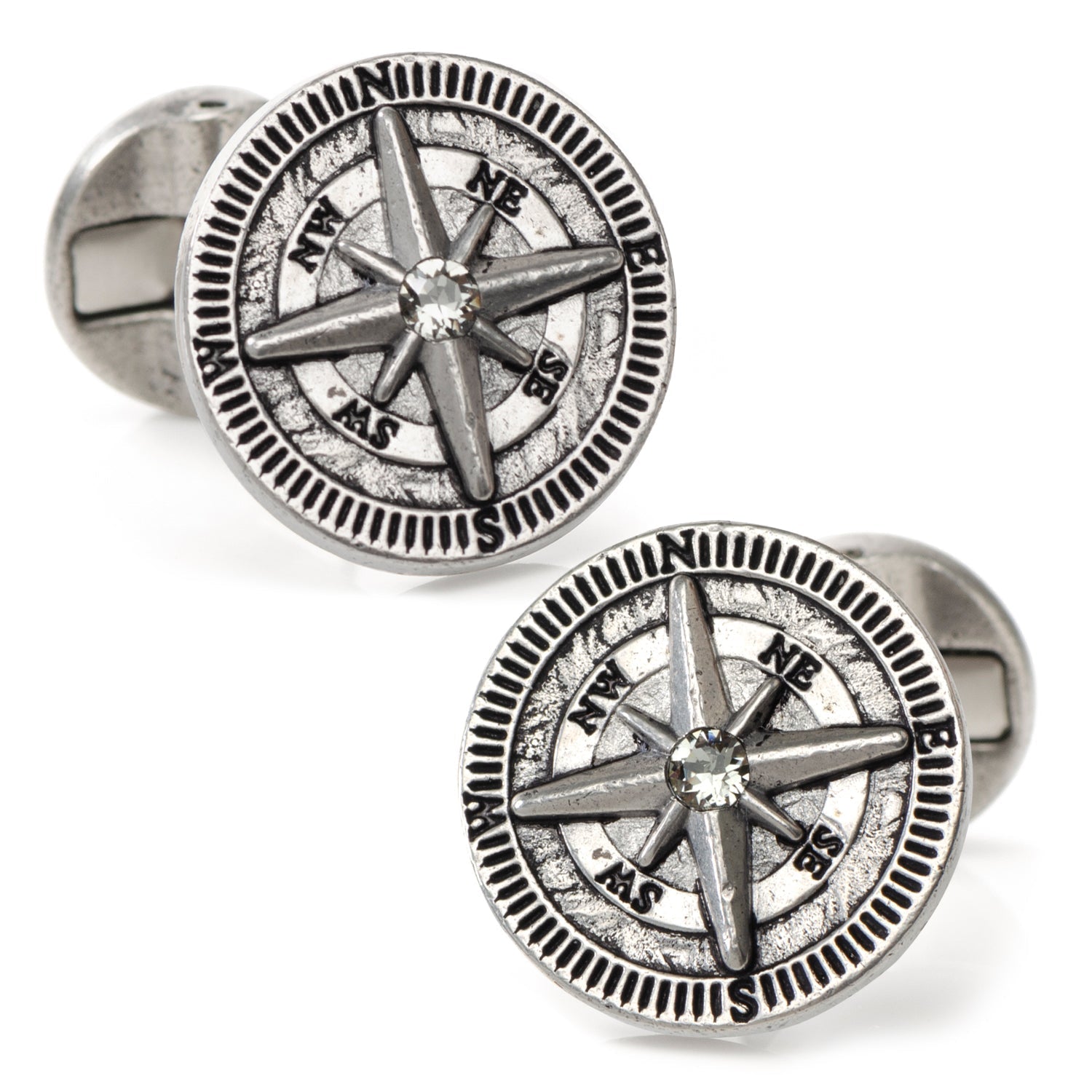 Antique Compass Stainless Steel Cufflinks898