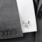 Antique Sterling Silver Moose Cufflinks - SARTORO693