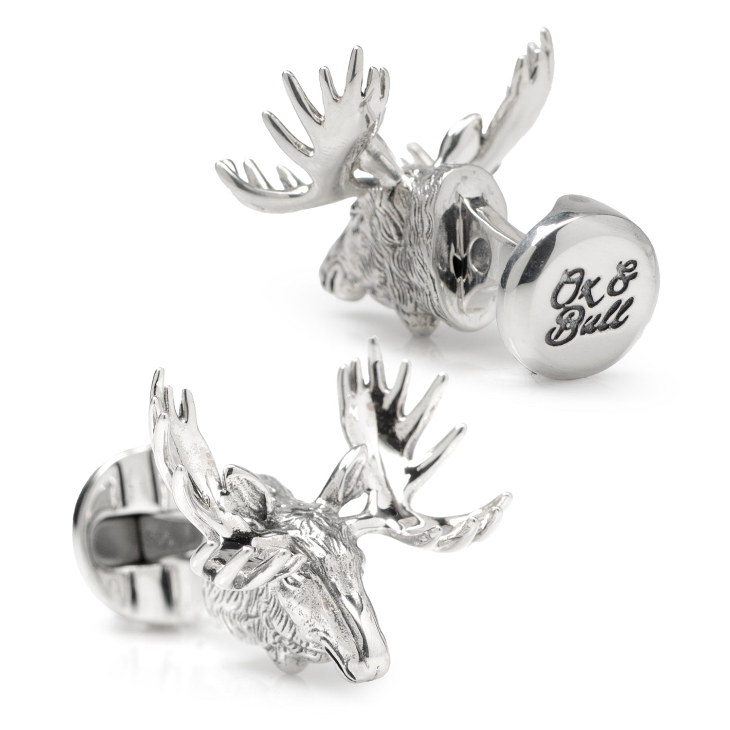 Antique Sterling Silver Moose Cufflinks - SARTORO190