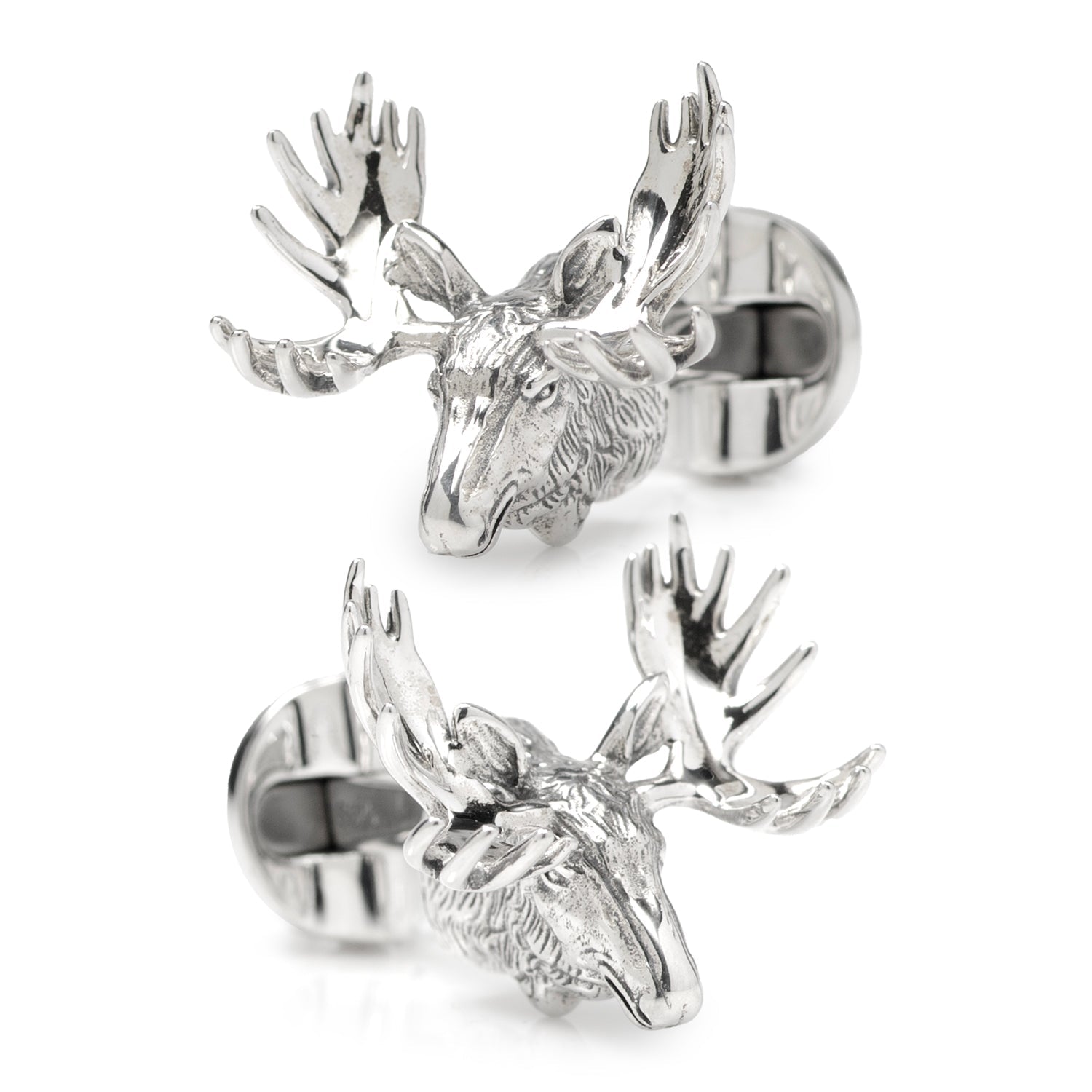 Antique Sterling Silver Moose Cufflinks909