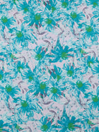 Aqua Daisy Silk Shirt - SARTORO162