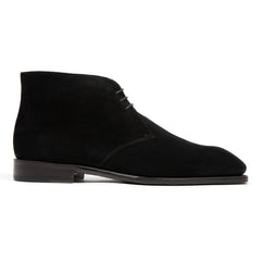 Arden Chukka Boot // Velvet Noir Black Suede - SARTORO