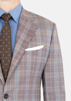 Ash Brown Check Jacket - SARTORO175