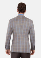Ash Brown Check Jacket - SARTORO446