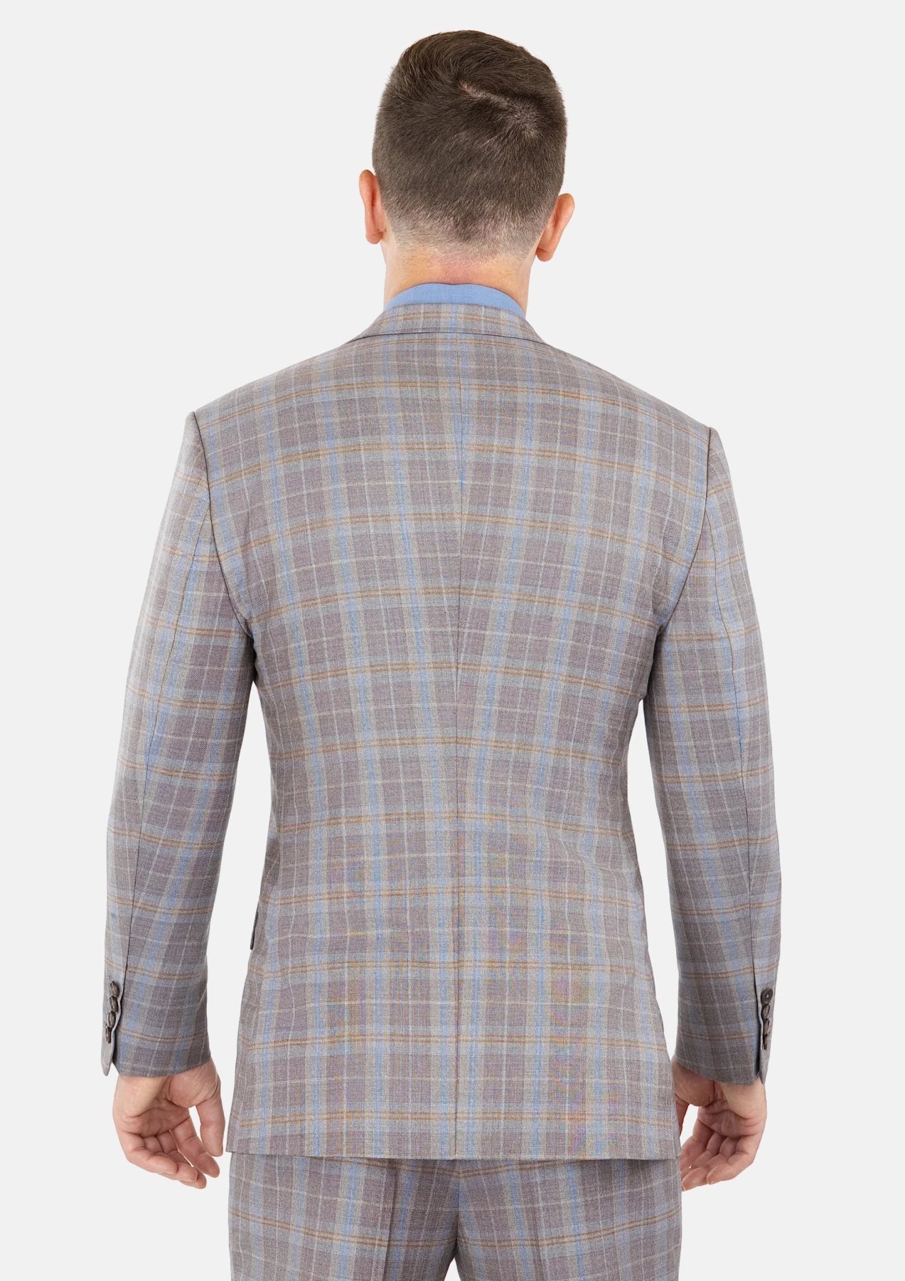 Ash Brown Check Suit - SARTORO382