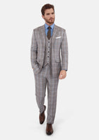 Ash Brown Check Suit - SARTORO437