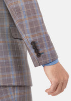 Ash Brown Check Suit - SARTORO967