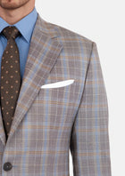 Ash Brown Check Suit - SARTORO988