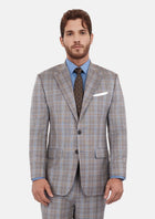 Ash Brown Check Suit - SARTORO517