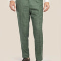 Aspen Green Hopsack Pants - SARTORO