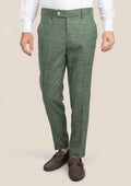 Aspen Green Hopsack Pants - SARTORO