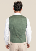 Aspen Green Hopsack Vest - SARTORO