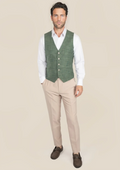 Aspen Green Hopsack Vest - SARTORO