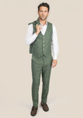 Aspen Green Hopsack Vest - SARTORO