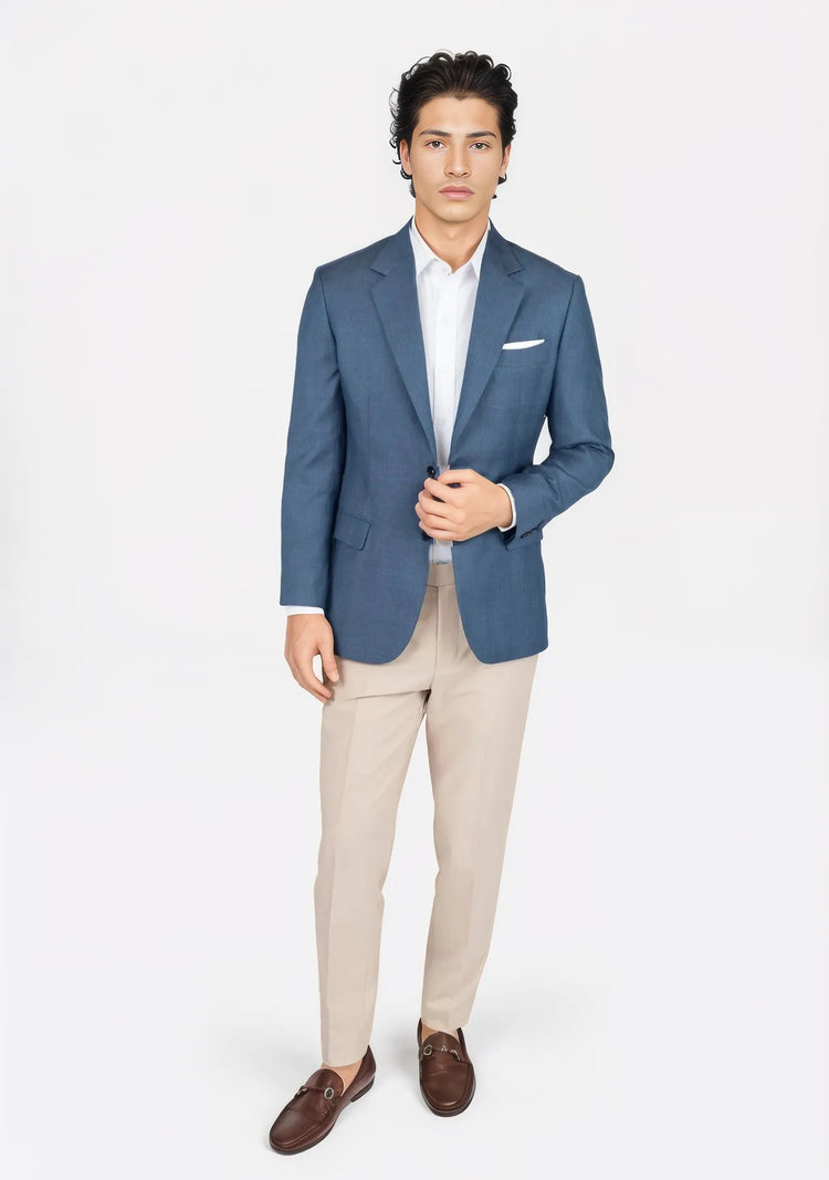 Astor Air Force Blue Prince of Wales Jacket - SARTORO101