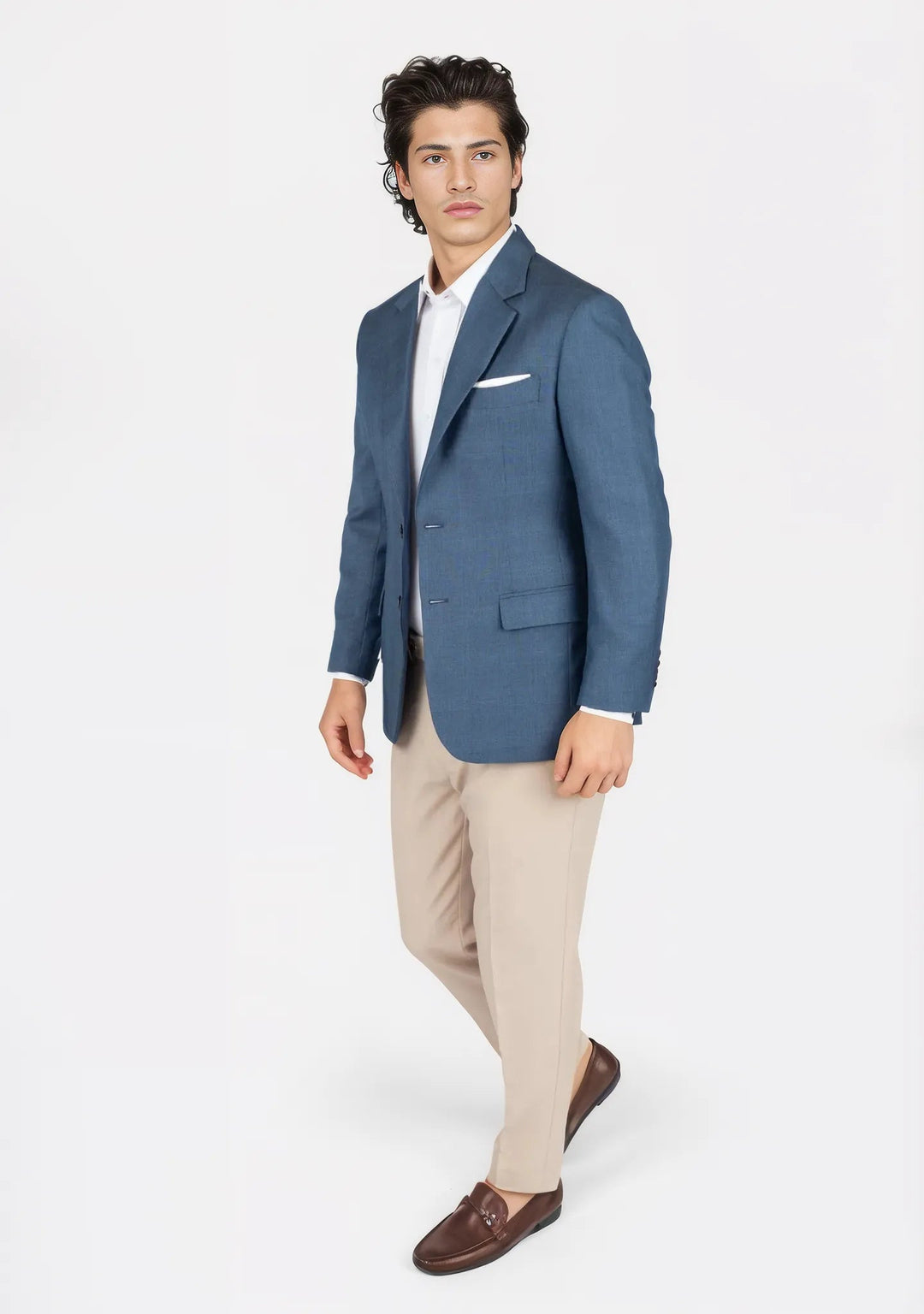 Astor Air Force Blue Prince of Wales Jacket - SARTORO