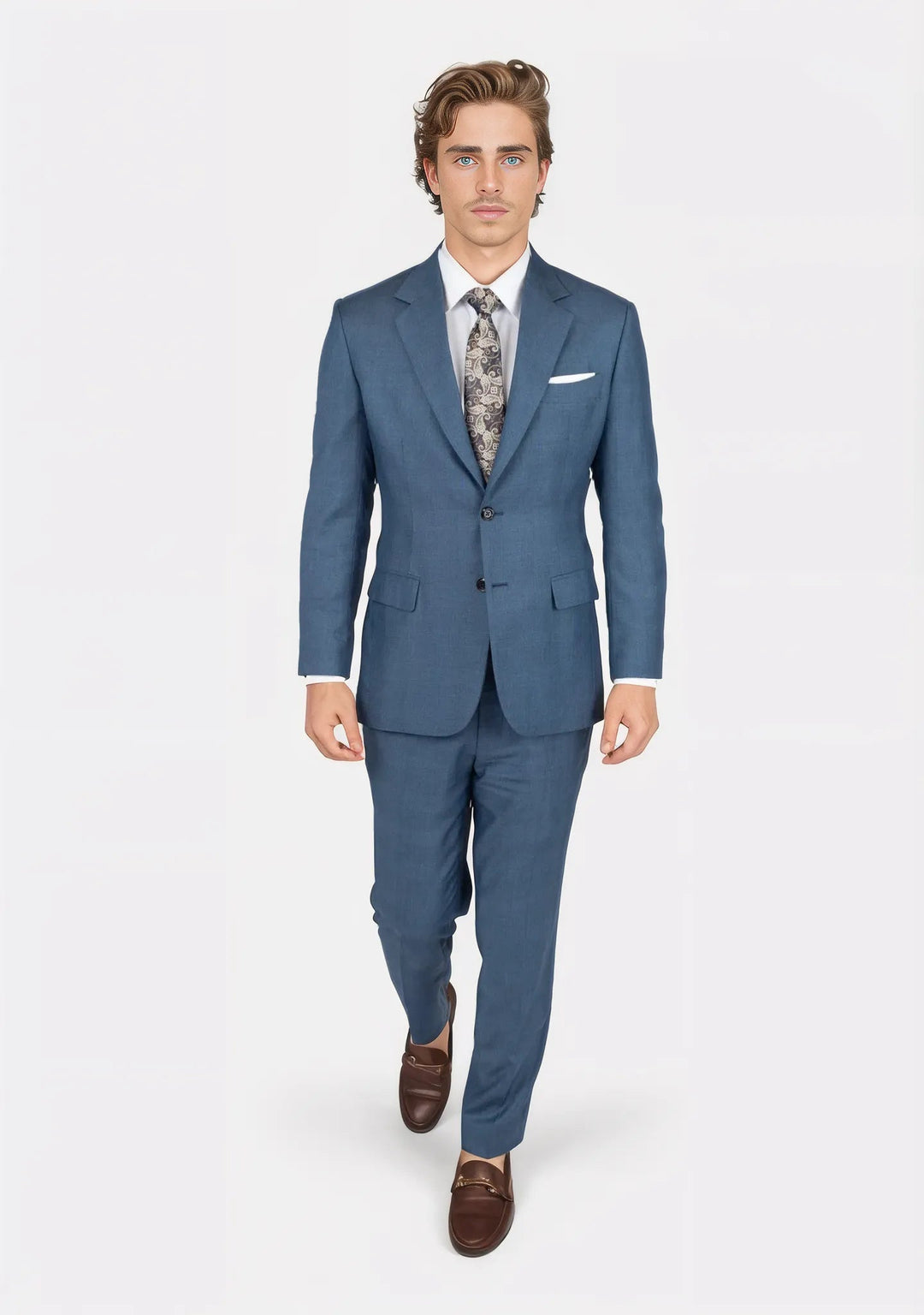 Astor Air Force Prince of Wales Blue Suit - SARTORO