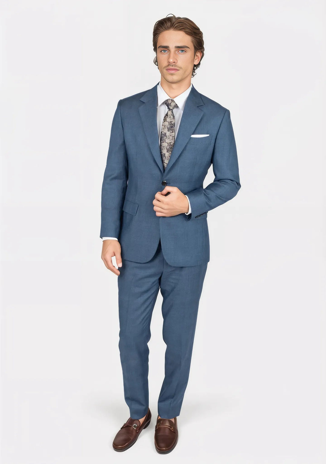 Astor Air Force Prince of Wales Blue Suit - SARTORO