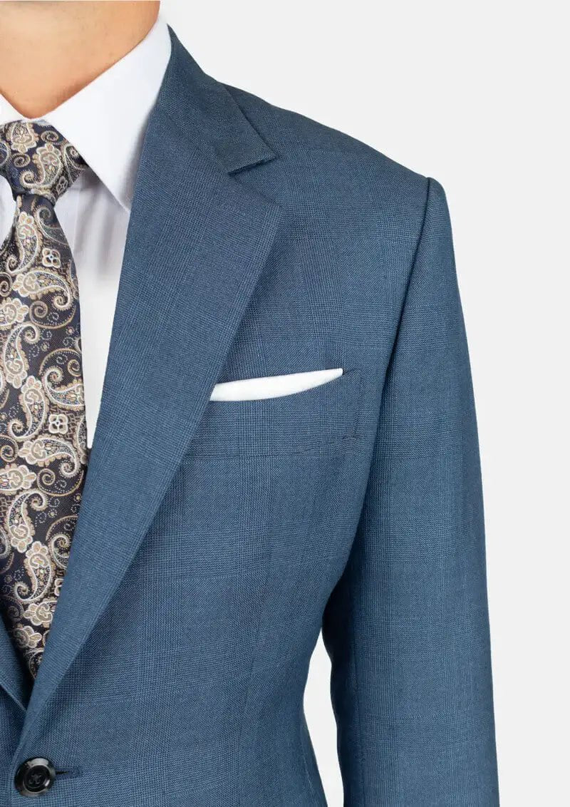 Astor Air Force Prince of Wales Blue Suit - SARTORO