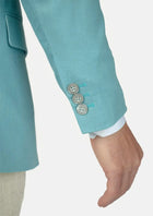 Astor Capri Blue Linen Blend Jacket - SARTORO469