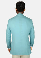 Astor Capri Blue Linen Blend Jacket - SARTORO475