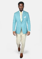 Astor Capri Blue Linen Blend Jacket - SARTORO440