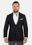 Astor Charcoal Flannel Windowpane Jacket