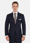 Astor Charcoal Flannel Windowpane Suit