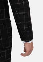 Astor Charcoal Flannel Windowpane Suit - SARTORO190