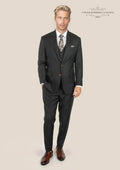 Astor Dark Green Twill Suit - SARTORO
