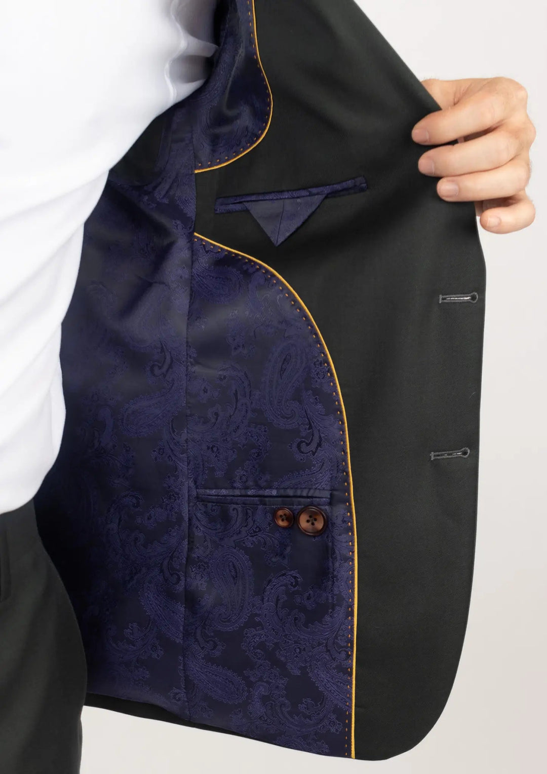 Astor Dark Green Twill Suit - SARTORO