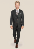 Astor Dark Green Twill Suit - SARTORO