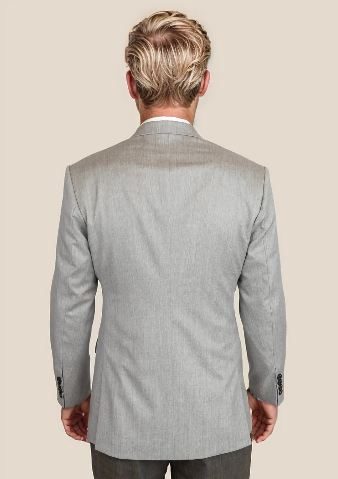 Astor Glacier Grey Twill Jacket - SARTORO