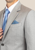 Astor Glacier Grey Twill Suit - SARTORO