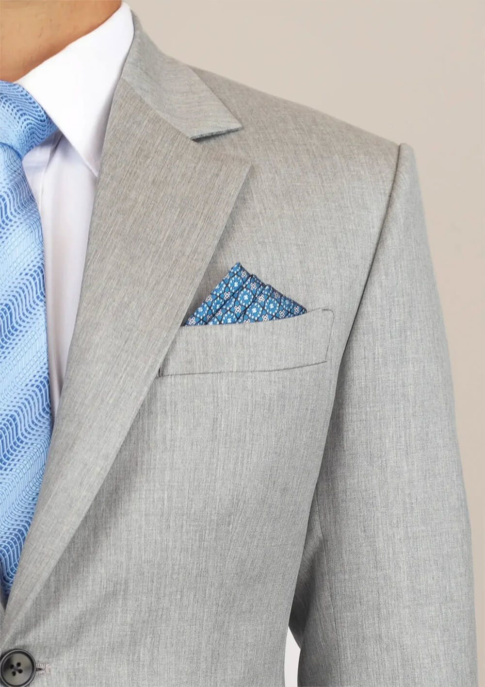 Astor Glacier Grey Twill Suit - SARTORO