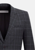 Astor Grey Two - Tone Plaid Jacket - SARTORO