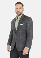 Astor Grey Two - Tone Plaid Jacket - SARTORO375